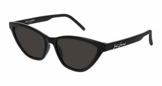 Saint Laurent SL 333 Sunglasses, 001 - BLACK with BLACK lenses