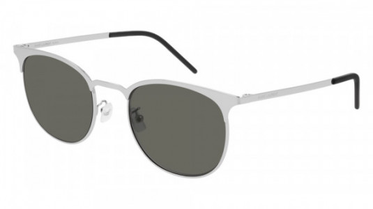 Saint Laurent SL 350 SLIM Sunglasses, 002 - SILVER with GREY lenses