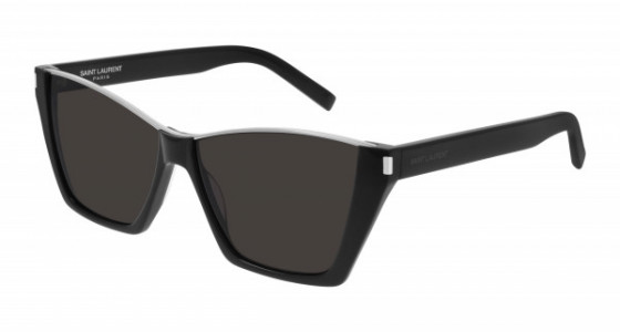 Saint Laurent SL 369 KATE Sunglasses, 001 - BLACK with BLACK lenses