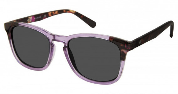 Sperry Top-Sider Crystal Cove Sunglasses, C05 CRYSTAL PURPLE (SOLID DARK GREY)