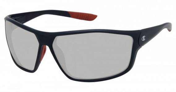 Champion CU5145 Sunglasses, C01 MATTE NAVY/RED (SILVER FLASH)