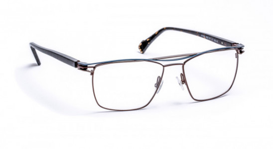 J.F. Rey JF2905 Eyeglasses, BROWN / BLUE / RUTHENIUM (9025)