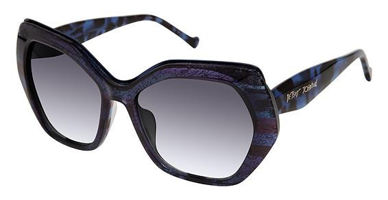 Betsey Johnson OKURRR Sunglasses, BLUE