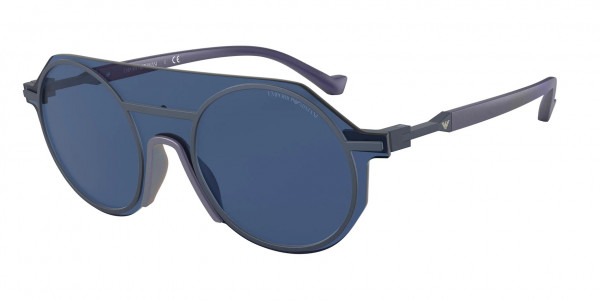 Emporio Armani EA2102 Sunglasses, 331280 MATTE BLUE (BLUE)