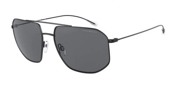 Emporio Armani EA2097 Sunglasses, 301487 MATTE BLACK GREY (BLACK)