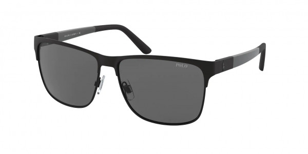 Polo PH3128 Sunglasses, 939787 MATTE BLACK ON SHINY BLACK (BLACK)