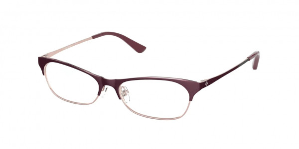 Tory Burch TY1065 Eyeglasses, 3283 ROSE GOLD/SHINY BORDEAUX (PINK)