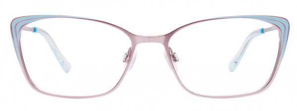 EasyClip EC545 Eyeglasses, 050 - Matt Light Blue & Matt Grey