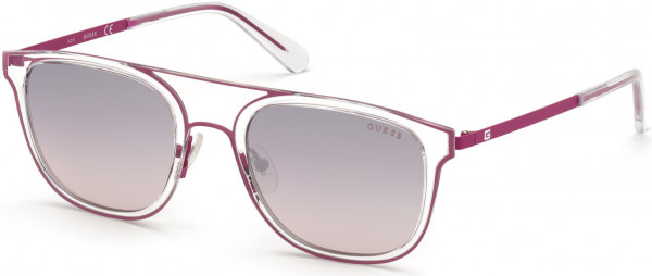 Guess GU6981 Sunglasses, 72Z - Shiny Pink / Gradient Or Mirror Violet