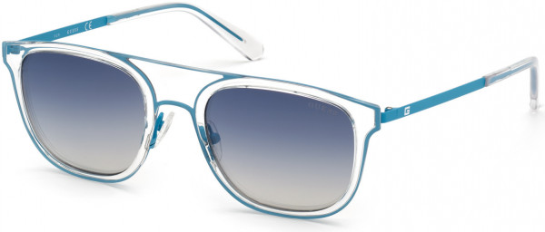 Guess GU6981 Sunglasses, 90W - Shiny Blue / Gradient Blue