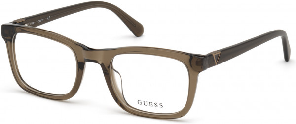 Guess GU50002 Eyeglasses, 045 - Shiny Light Brown