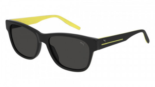 Puma PU0266S Sunglasses, 001 - BLACK with SMOKE lenses