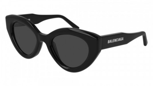 Balenciaga BB0073S Sunglasses, 001 - BLACK with GREY lenses