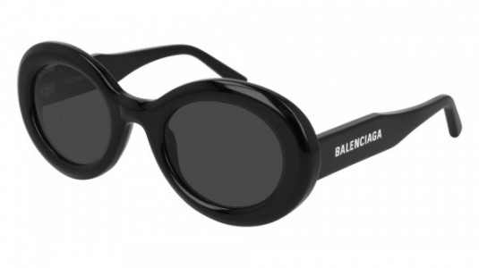 Balenciaga BB0074S Sunglasses, 001 - BLACK with GREY lenses
