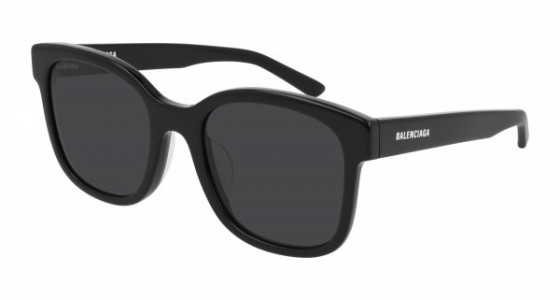 Balenciaga BB0076SK Sunglasses, 006 - BLACK with GREY polarized lenses