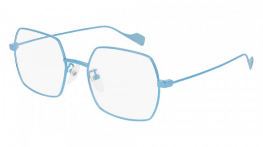 Balenciaga BB0090O Eyeglasses, 004 - LIGHT-BLUE