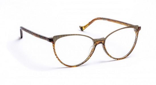 VOLTE FACE ORNELLA Eyeglasses, BROWN LACE/GOLD/BLACK (9950)
