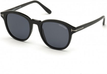 Tom Ford FT0752-N Jameson Sunglasses, 01A - Shiny Black/ Smoke Lenses/ Shiny Black 