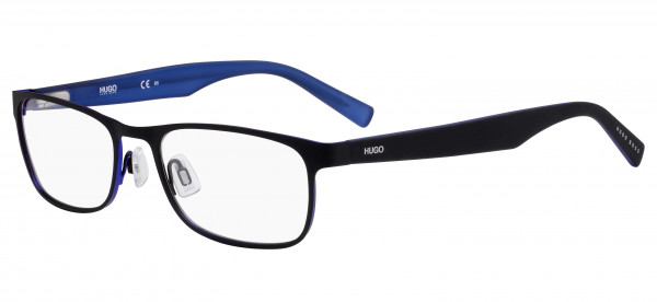 HUGO Hugo 0209 Eyeglasses, 00VK Matte Black Blue