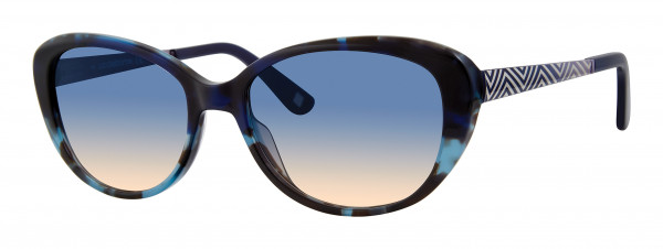 Liz Claiborne Liz Claiborne 571/S Sunglasses, 0IPR Havana Blue