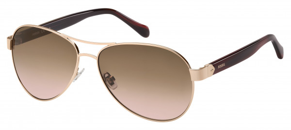 Fossil Fossil 3079/S Sunglasses, 0AU2 Red Gold