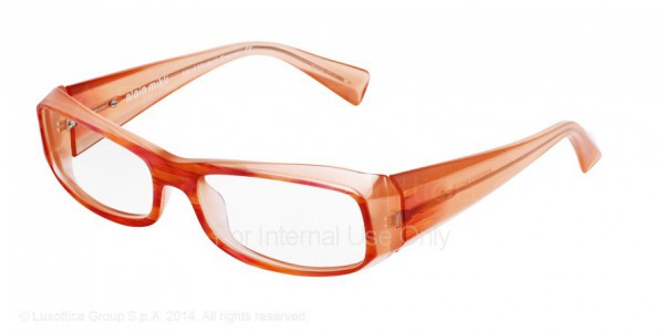 Alain Mikli A00322 - AL0322 Eyeglasses, B0AE OPAL ORANGE/RED STRIPES (RED)