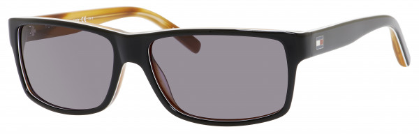 Tommy Hilfiger T. Hilfiger 1042/N/S Sunglasses, 0UNO Black White Horn