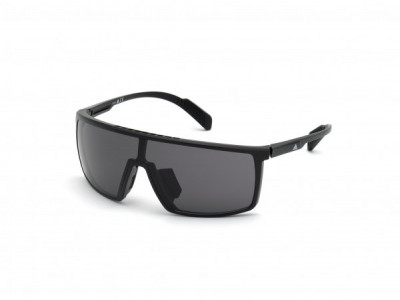 adidas SP0004 Sunglasses, 01A - Shiny Black / Smoke Lenses