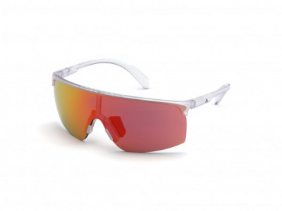 adidas SP0005 Sunglasses, 26C - Crystal / Smoke Orange Mirror Lens