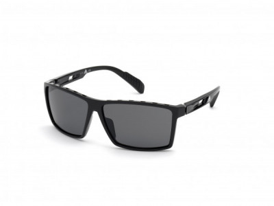 adidas SP0010 Sunglasses, 02E - Matte Black / Matte Black