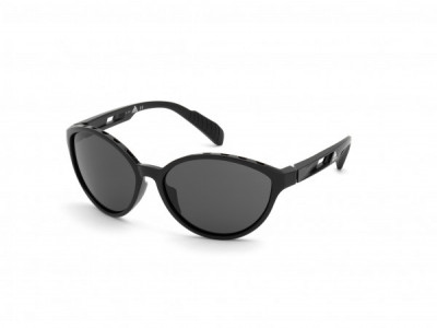 adidas SP0012 Sunglasses, 01A - Shiny Black / Smoke Lenses