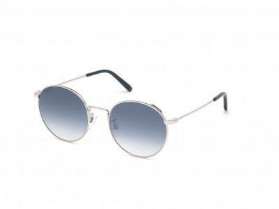 Bally BY0013-H Sunglasses, 18W - Rhodium, Navy Blue Tips, Grad. Blue Lenses W. Silver Flash