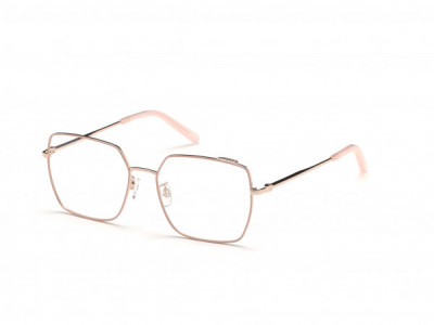 Bally BY5001-D Eyeglasses, 074 - Shiny Rose Gold, Light Rose Front Rims And Temple Tips