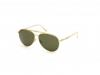 Longines LG0005-H Sunglasses, 30N - Shiny Endura Gold & Shiny Palladium / Green