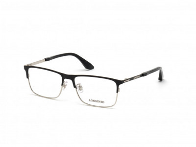 Longines LG5005-H Eyeglasses, 002 - Shiny Palladium & Matte Black