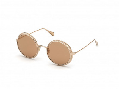 Omega OM0016-H Sunglasses, 33G - Shiny Pink Gold / W. Silver Flash