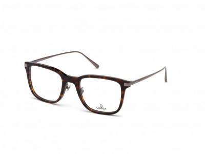 Omega OM5005-H Eyeglasses, 052 - Shiny Dark Havana, Shiny Palladium