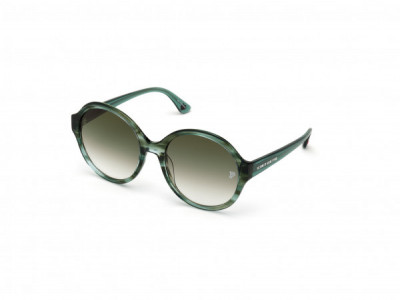 Pink PK0019 Sunglasses, 97P - Crystal Green Horn, Green Gradient Lens