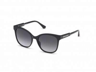 Pink PK0033 Sunglasses, 01B - Solid Black W/ Grey Gradient Lens