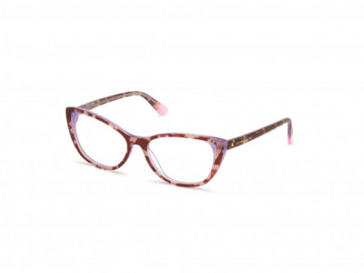 Victoria's Secret VS5009 Eyeglasses, 052 - Tortoise On Purple, W/ Gold Star On Temple