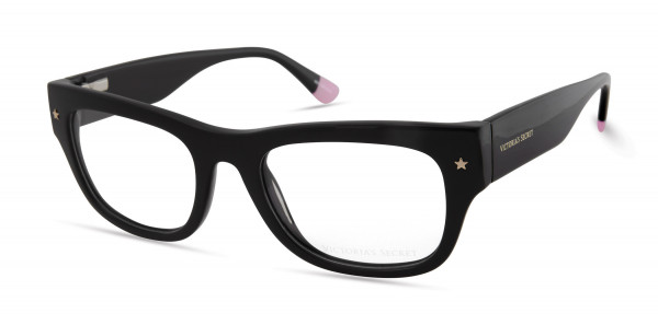 Victoria's Secret VS5014 Eyeglasses, 001 - Black W/ Gold Star On Temple, Black Temple