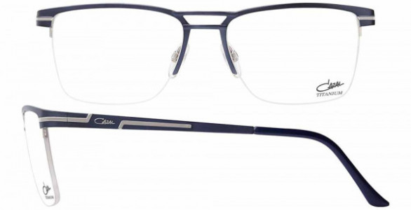 Cazal CAZAL 7080 Eyeglasses, 002 BLUE-SILVER
