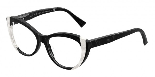 Alain Mikli A03115 ELISEE Eyeglasses, 001 NOIR MIKLI/BLANC MIKLI/NOIR MI (BLACK)