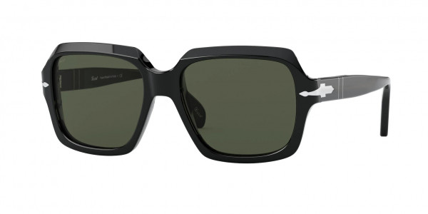 Persol PO0581S Sunglasses, 95/31 BLACK GREEN (BLACK)