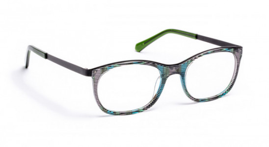 J.F. Rey CHURROS Eyeglasses, GREEN/BLACK 8/12 BOY (4025)