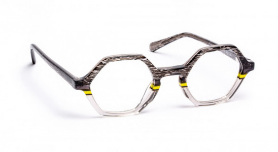 J.F. Rey FLASH Eyeglasses, BLACK/YELLOW/WHITE 6/8 MIX (0050)