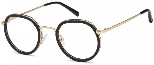 Di Caprio DC341 Eyeglasses, Black Gold