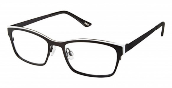 KLiiK Denmark K-615 Eyeglasses, (525) BLACK WHITE