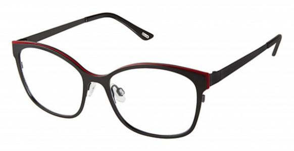 KLiiK Denmark K-613 Eyeglasses, (520) BLACK RED