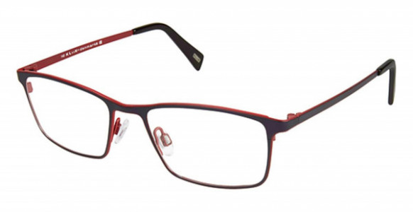 KLiiK Denmark K-591 Eyeglasses, (437) NAVY RED